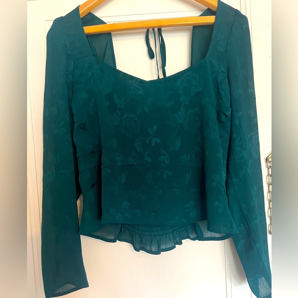 Gauzy floral top